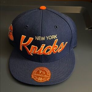 New York Knicks Navy Blue Cap size 7 1/2